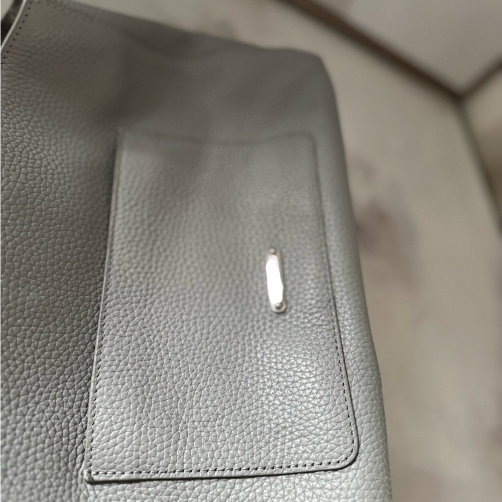 Rebecca Minkoff Darren East/West Leather Shoulder Bag in Dove Gray - Picture 8 of 16